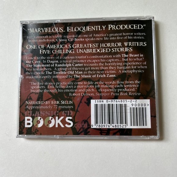 Classic Books H.P. Lovecraft: Early Horror Works Audio CD- 5 unabridged stories - Picture 3 of 5